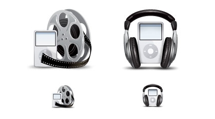 Icone ipod Apple casque film