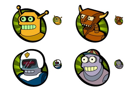 Icone gratuite du cartoon Futurama robot, icones les robots