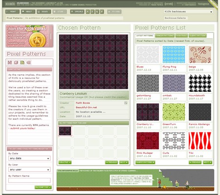k10k.net motif pixel pattern gratuit pixelpatterns