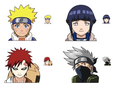 Icone manga et dessin animé Naruto, icones gratuites