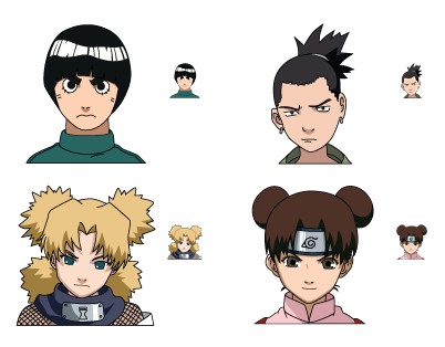 Icone manga et dessin animé Naruto, icones gratuites