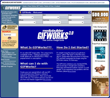 gifworks.com changer une image gif en ligne