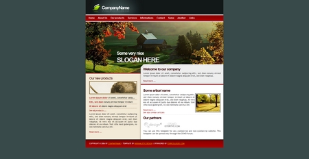 Template, kit graphique nature campagne