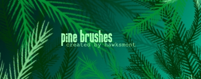 Brush Photoshop branche de sapin